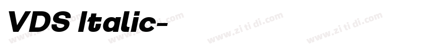 VDS Italic字体转换